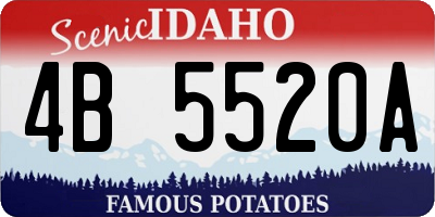 ID license plate 4B5520A