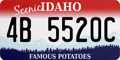 ID license plate 4B5520C