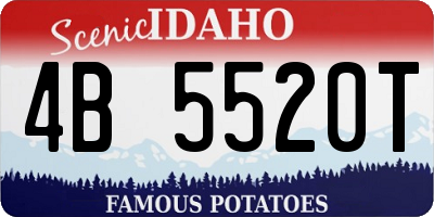 ID license plate 4B5520T