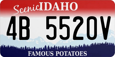 ID license plate 4B5520V