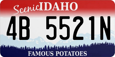 ID license plate 4B5521N