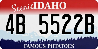 ID license plate 4B5522B