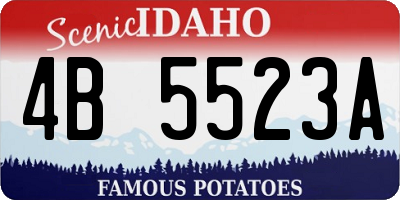 ID license plate 4B5523A