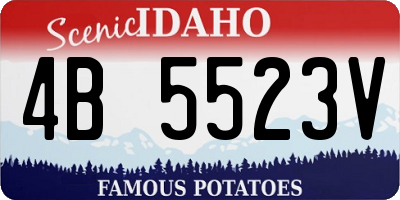 ID license plate 4B5523V
