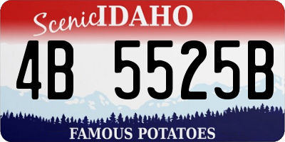 ID license plate 4B5525B