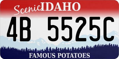 ID license plate 4B5525C