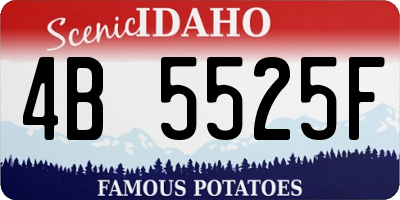 ID license plate 4B5525F