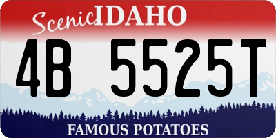 ID license plate 4B5525T