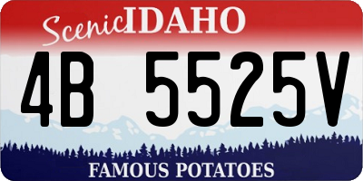 ID license plate 4B5525V
