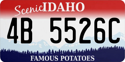 ID license plate 4B5526C