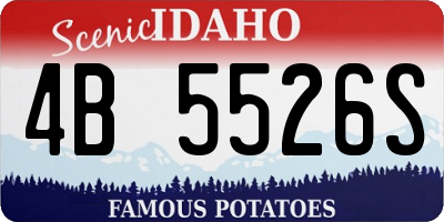 ID license plate 4B5526S