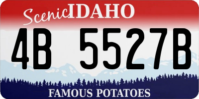 ID license plate 4B5527B