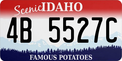 ID license plate 4B5527C