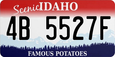 ID license plate 4B5527F