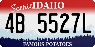 ID license plate 4B5527L