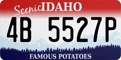 ID license plate 4B5527P