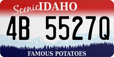 ID license plate 4B5527Q
