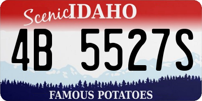 ID license plate 4B5527S