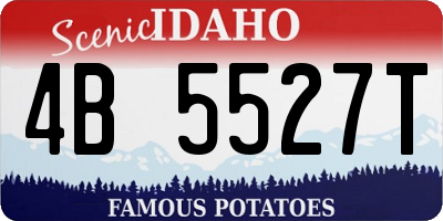 ID license plate 4B5527T