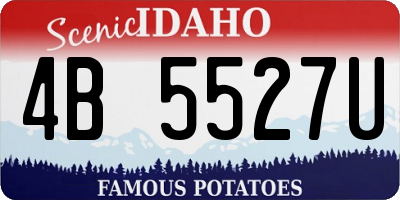 ID license plate 4B5527U