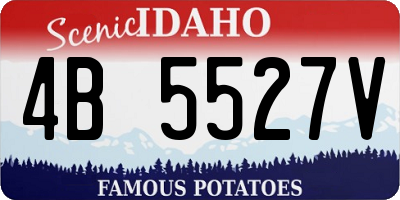 ID license plate 4B5527V