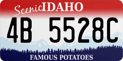 ID license plate 4B5528C