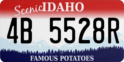 ID license plate 4B5528R