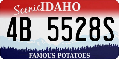 ID license plate 4B5528S