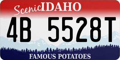 ID license plate 4B5528T