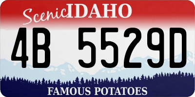ID license plate 4B5529D