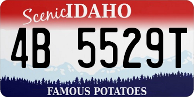 ID license plate 4B5529T
