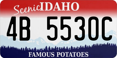 ID license plate 4B5530C