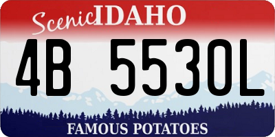 ID license plate 4B5530L