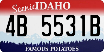 ID license plate 4B5531B