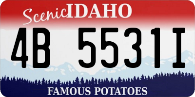 ID license plate 4B5531I
