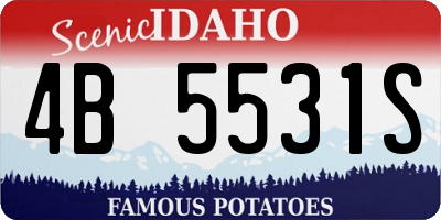 ID license plate 4B5531S