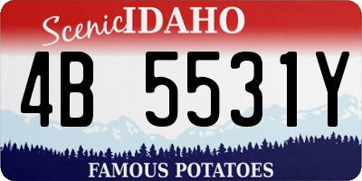 ID license plate 4B5531Y