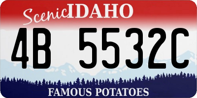 ID license plate 4B5532C