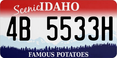ID license plate 4B5533H