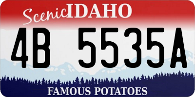 ID license plate 4B5535A