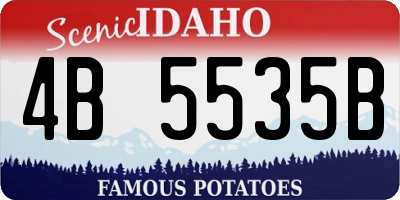 ID license plate 4B5535B
