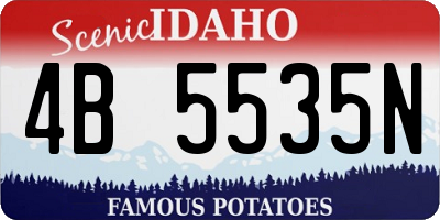 ID license plate 4B5535N