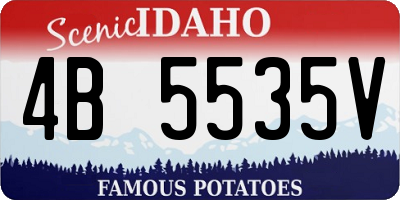ID license plate 4B5535V