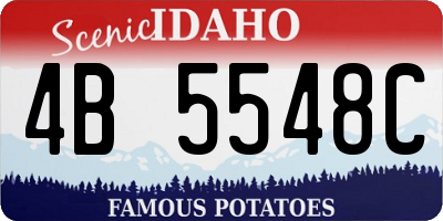 ID license plate 4B5548C
