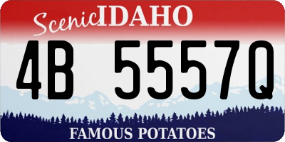 ID license plate 4B5557Q