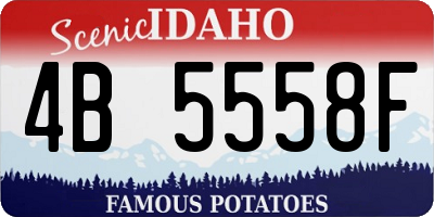 ID license plate 4B5558F
