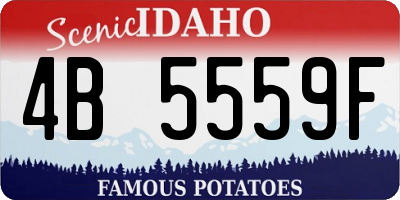 ID license plate 4B5559F