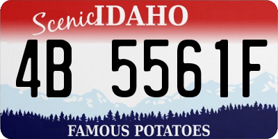 ID license plate 4B5561F