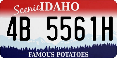 ID license plate 4B5561H
