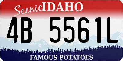 ID license plate 4B5561L